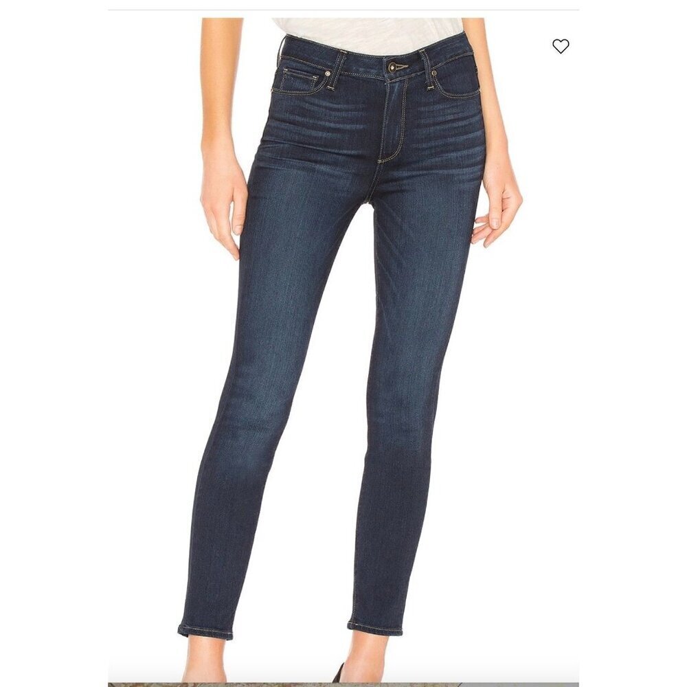 Paige Hoxton Ankle Koda Size 30 High Rise Womens Skinny Jeans size 30 Dark Wash